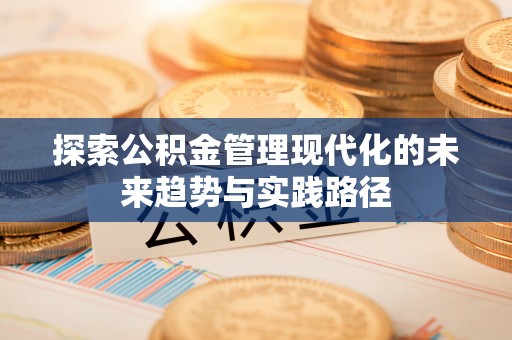 桦甸探索公积金管理现代化的未来趋势与实践路径