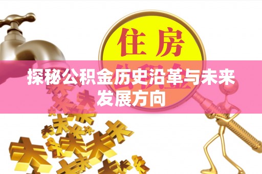 桦甸探秘公积金历史沿革与未来发展方向