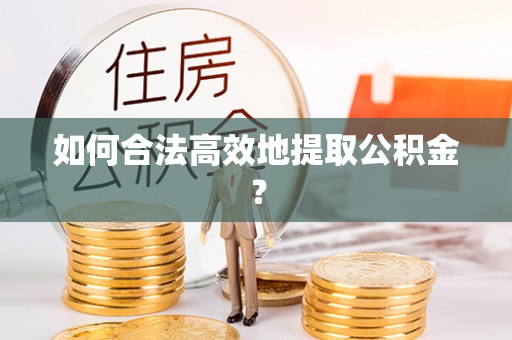 桦甸如何合法高效地提取公积金？