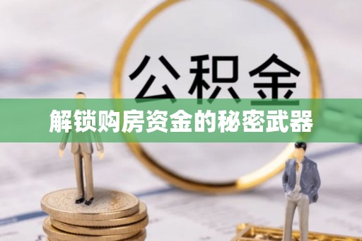 桦甸解锁购房资金的秘密武器