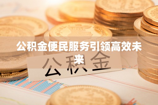 桦甸公积金便民服务引领高效未来
